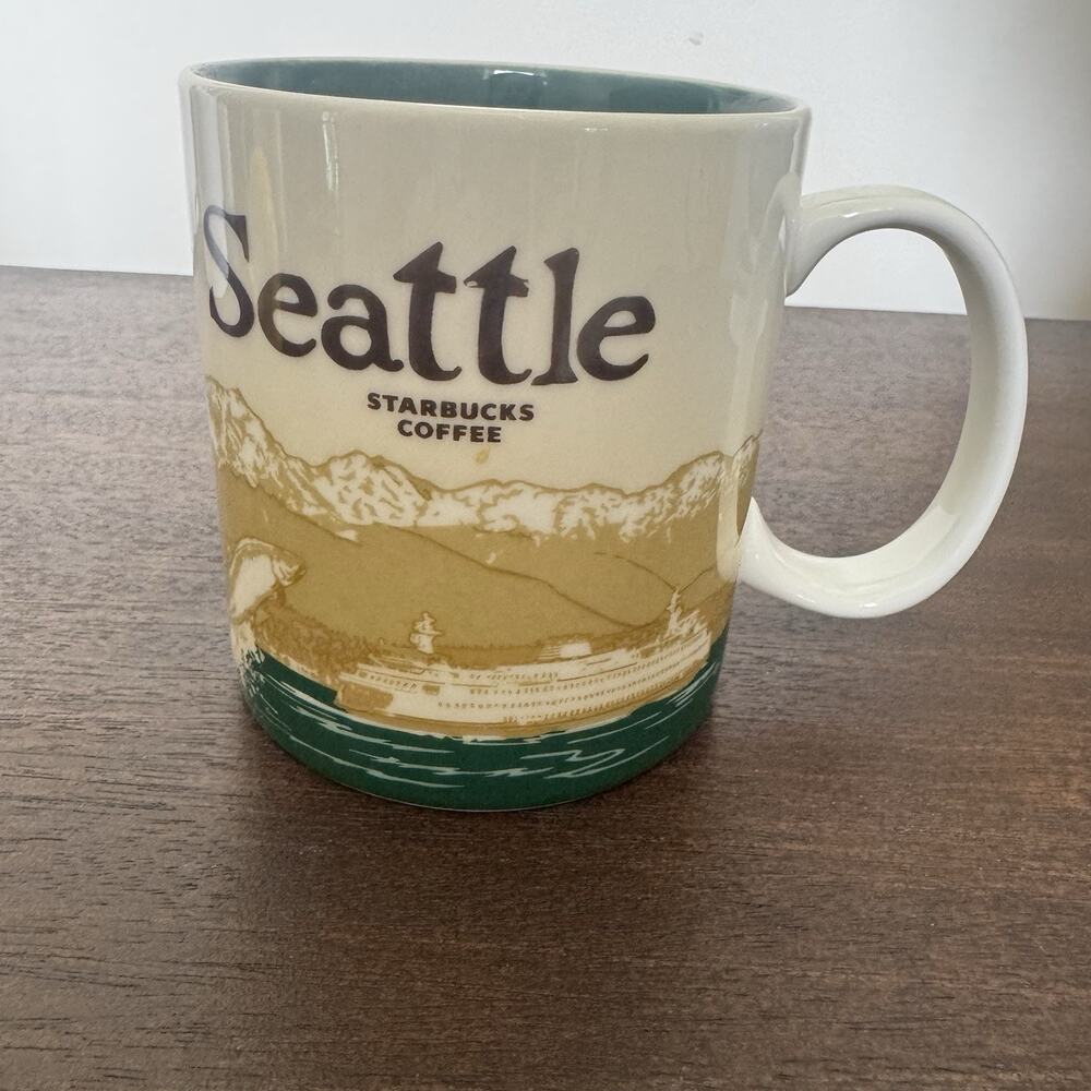 Starbucks Coffee Collectors Series Seattle Mug Cup 16 oz 2009 Space Needle